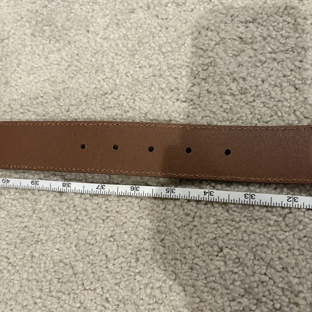 NWOT Cody James Men’s Rustler Suede Leather Belt W/ Buckle Tan Size 34 Western